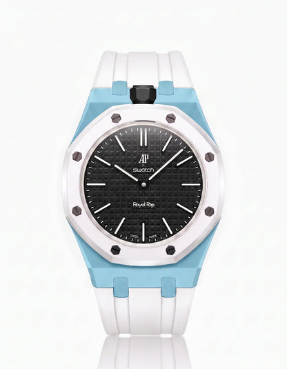 Silicone Strap & Case Royal Pop Ocho Negro(Customize  Colors)