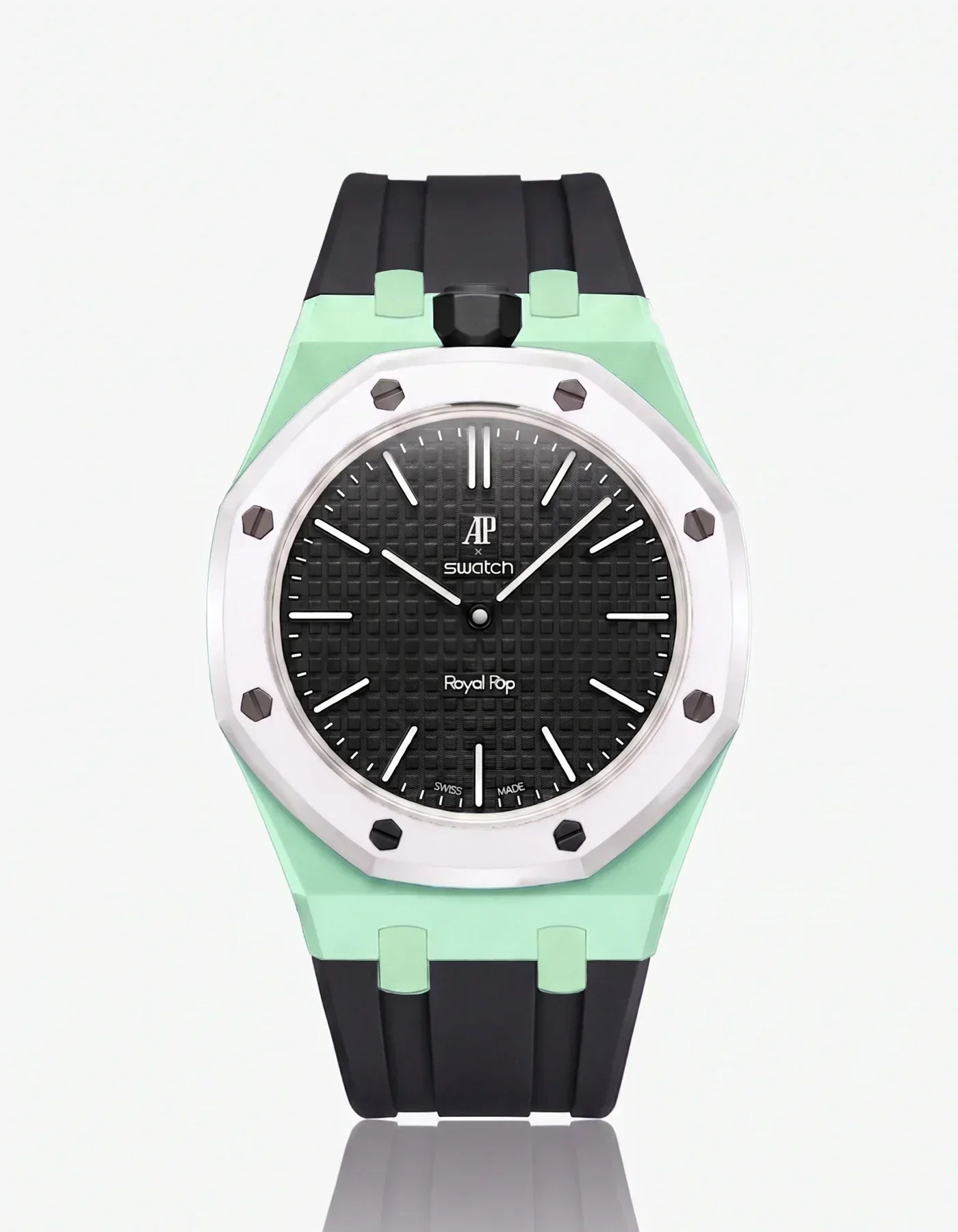Silicone Strap & Case Royal Pop Ocho Negro(Customize  Colors)