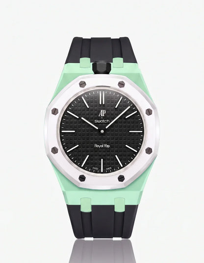 Silicone Strap & Case Royal Pop Ocho Negro(Customize  Colors)