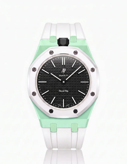 Silicone Strap & Case Royal Pop Ocho Negro(Customize  Colors)