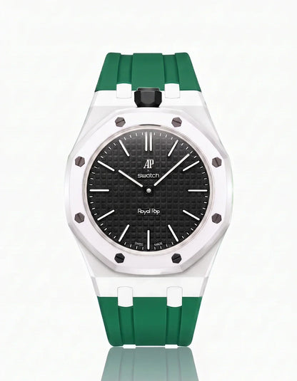 Silicone Strap & Case Royal Pop Ocho Negro(Customize  Colors)