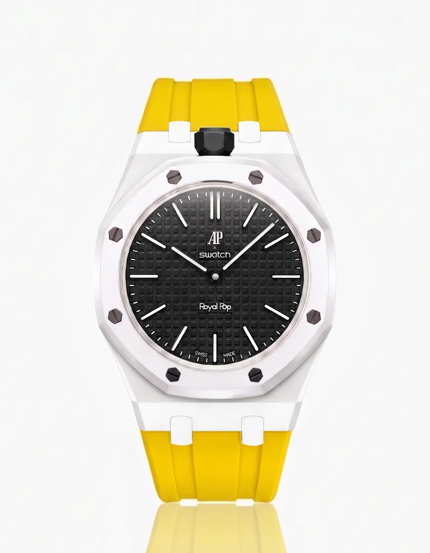 Silicone Strap & Case Royal Pop Ocho Negro(Customize  Colors)