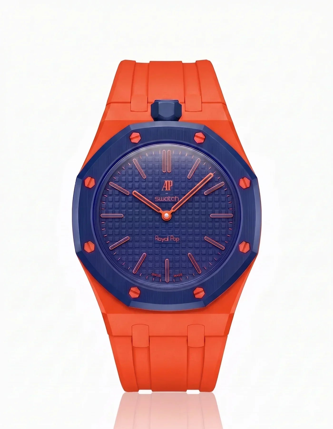 Silicone Strap & Case  Royal Pop Orenji Hachi(Customize  Colors)