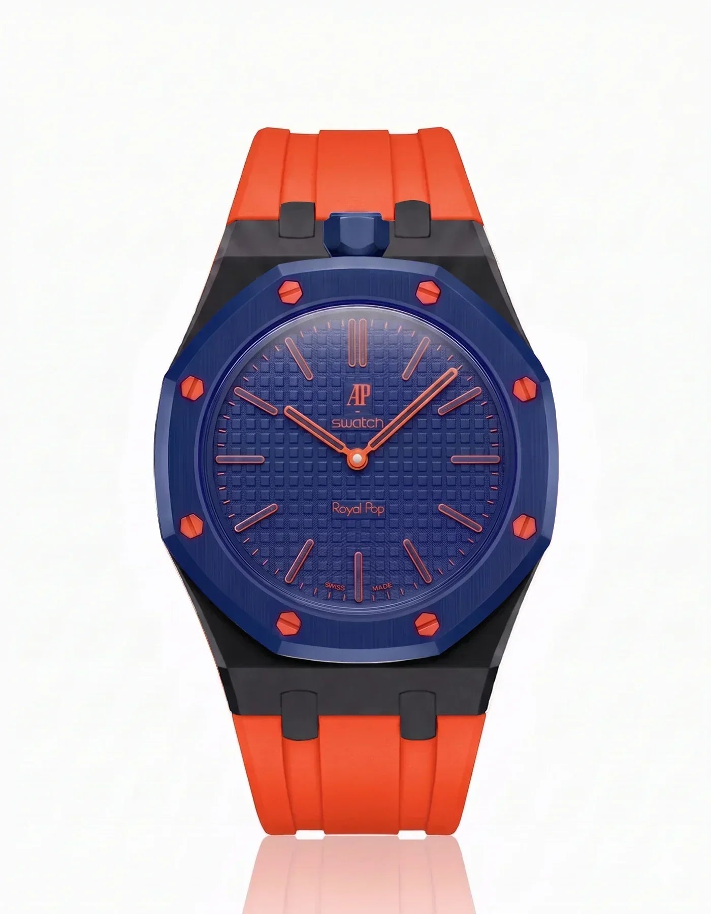 Silicone Strap & Case  Royal Pop Orenji Hachi(Customize  Colors)