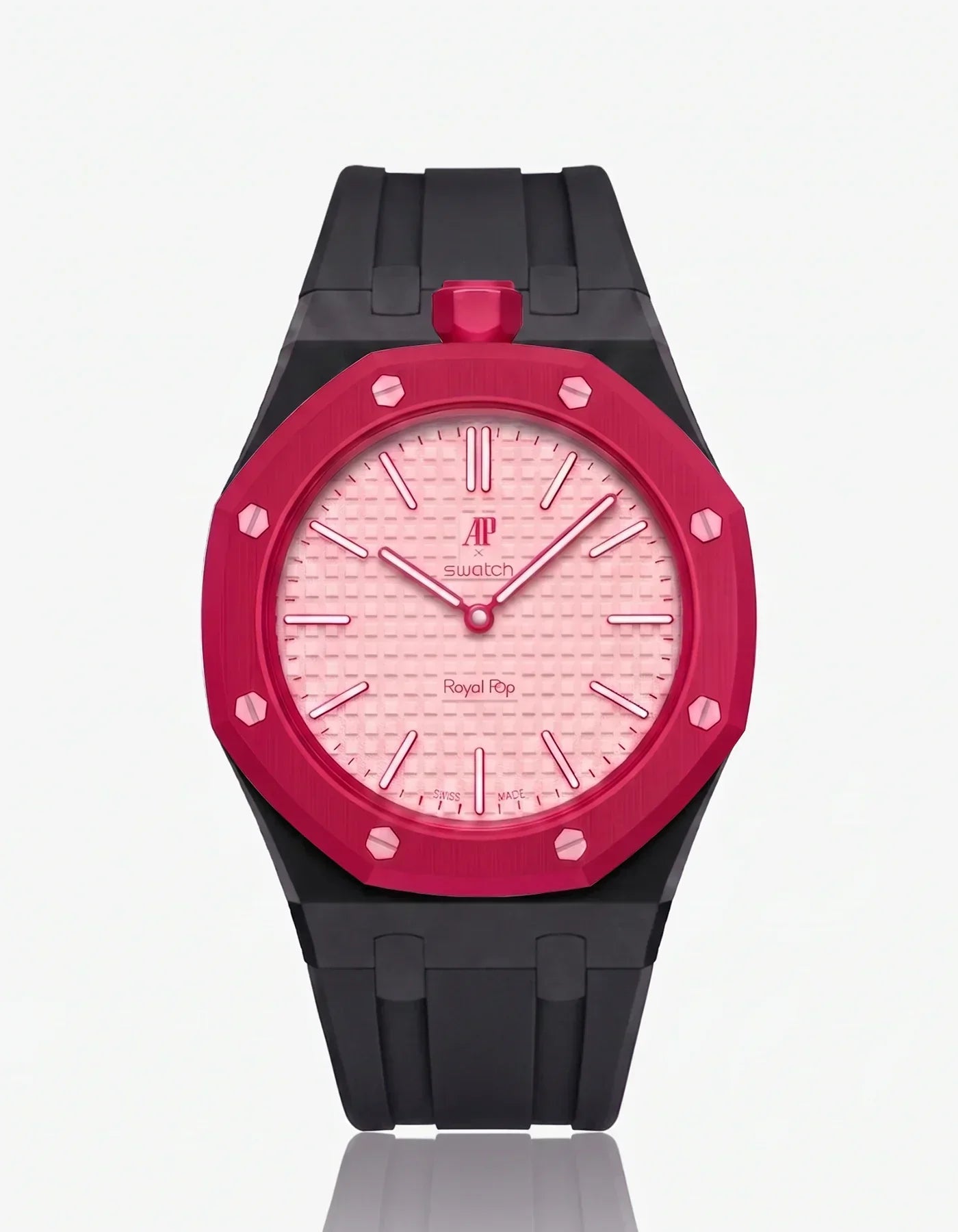 Silicone Strap &  Case  Royal Pop Otto Rosso(Customize  Colors)