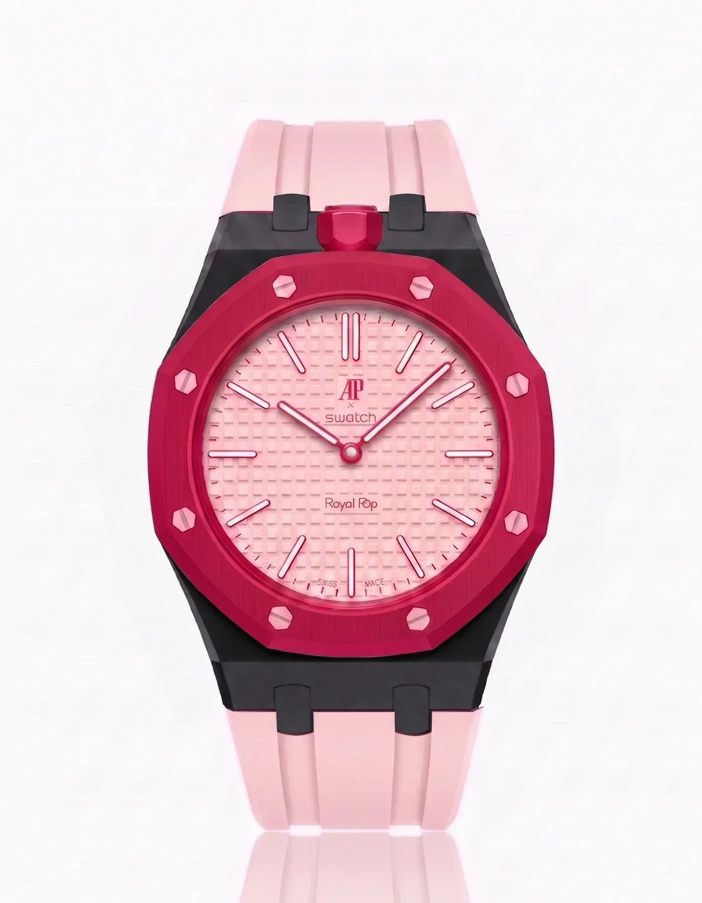 Silicone Strap &  Case  Royal Pop Otto Rosso(Customize  Colors)