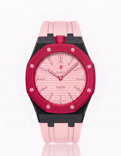 Silicone Strap &  Case  Royal Pop Otto Rosso(Customize  Colors)