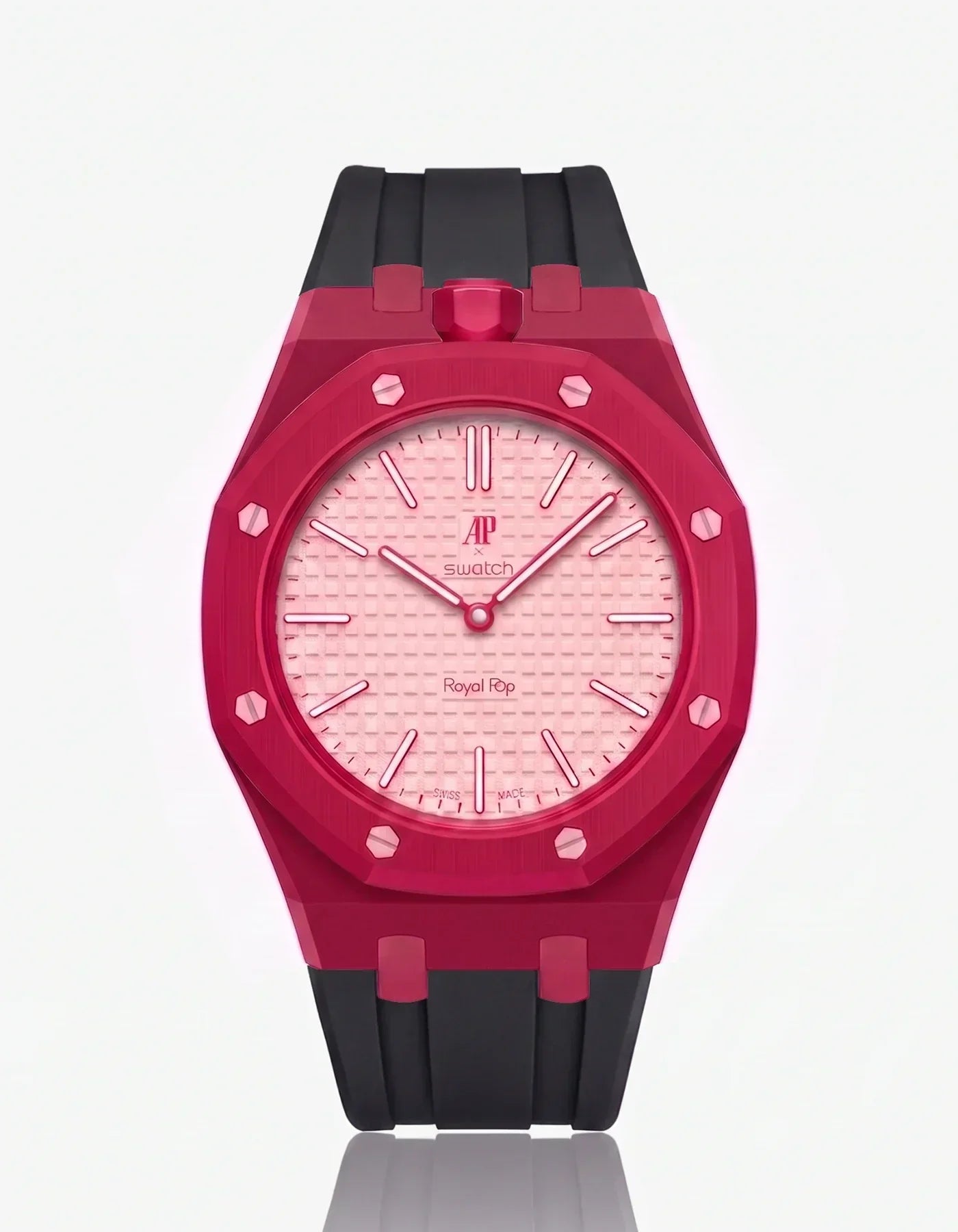 Silicone Strap &  Case  Royal Pop Otto Rosso(Customize  Colors)
