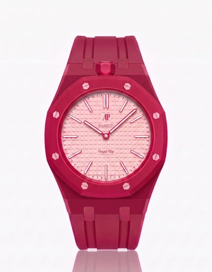 Silicone Strap &  Case  Royal Pop Otto Rosso(Customize  Colors)