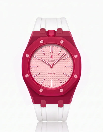 Silicone Strap &  Case  Royal Pop Otto Rosso(Customize  Colors)