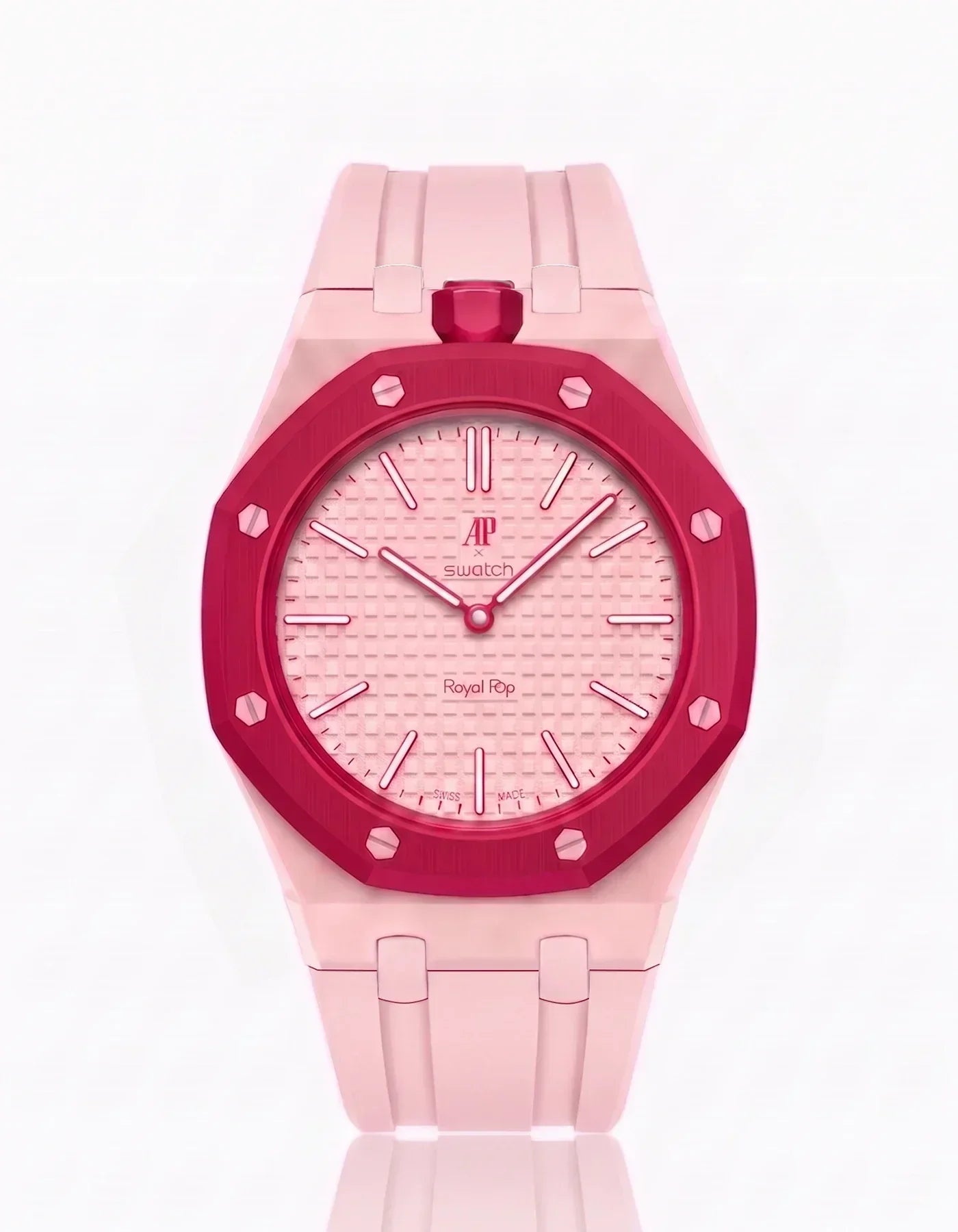 Silicone Strap &  Case  Royal Pop Otto Rosso(Customize  Colors)