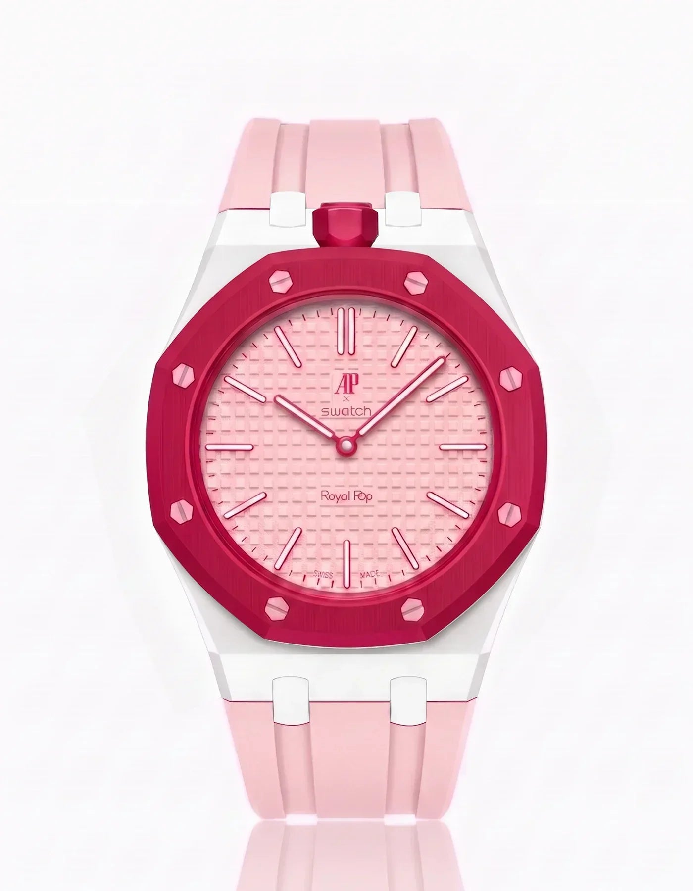 Silicone Strap &  Case  Royal Pop Otto Rosso(Customize  Colors)