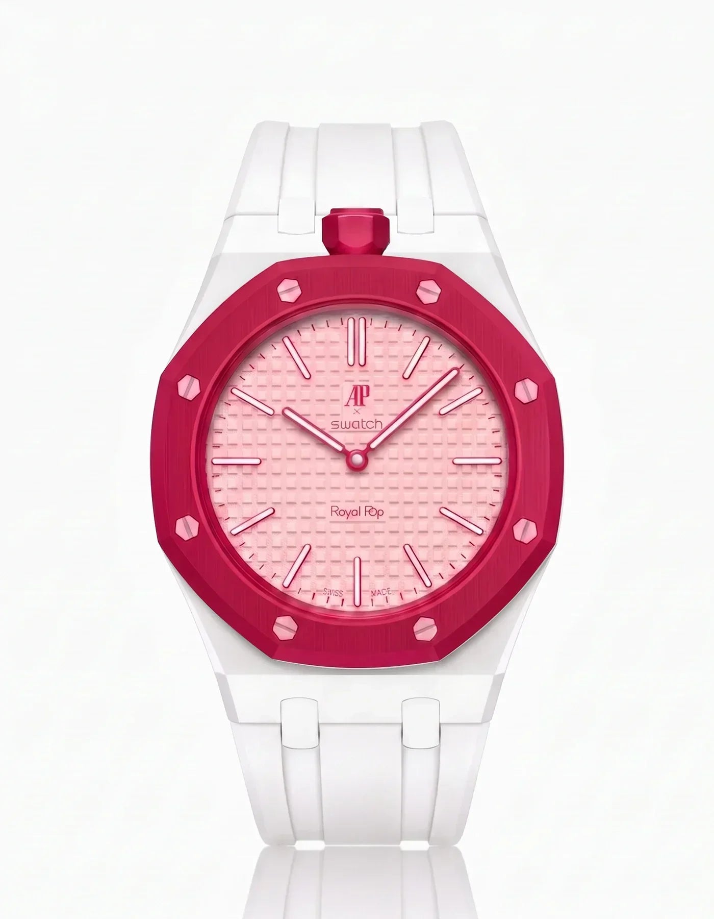 Silicone Strap &  Case  Royal Pop Otto Rosso(Customize  Colors)