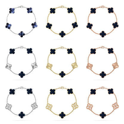 [Elowen Jewels]CLOVER 5 MOTIF PIETERSITE BRACELET COLLECTION