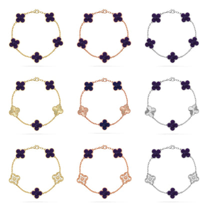 [Elowen Jewels]CLOVER 5 MOTIF LAPIS LAZULI BRACELET COLLECTION