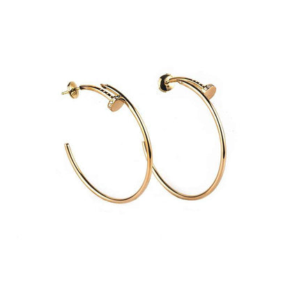 [Elowen Jewels]JUSTE EARRINGS GOLD DIAMONDS 1.8MM