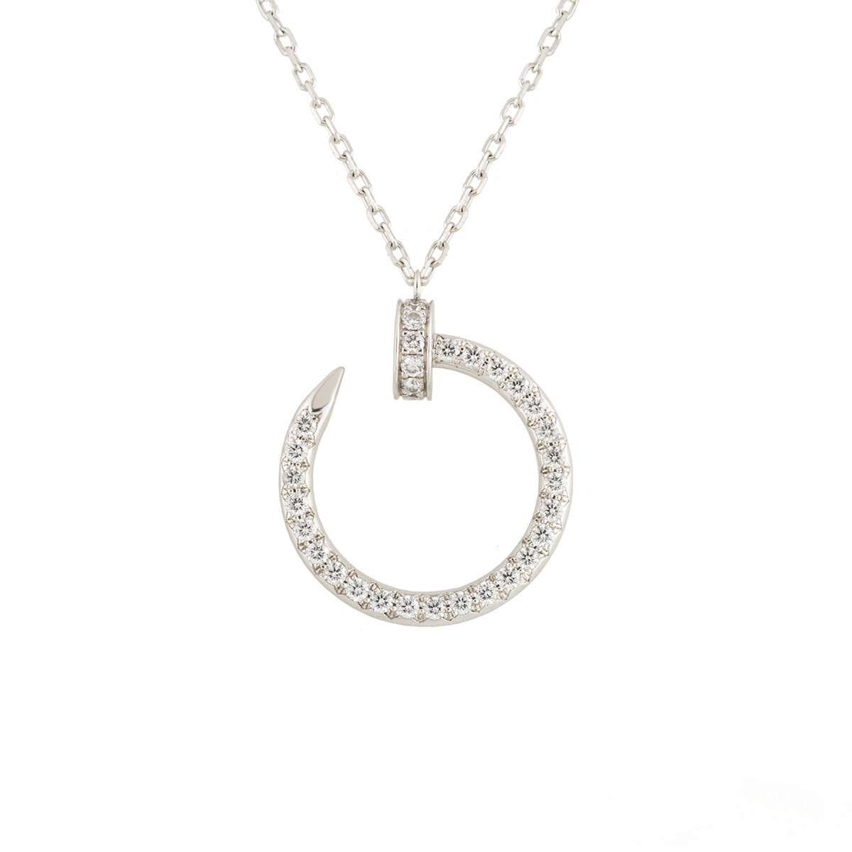 [Elowen Jewels]JUSTE NECKLACE SILVER DIAMONDS