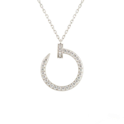 [Elowen Jewels]JUSTE NECKLACE SILVER DIAMONDS