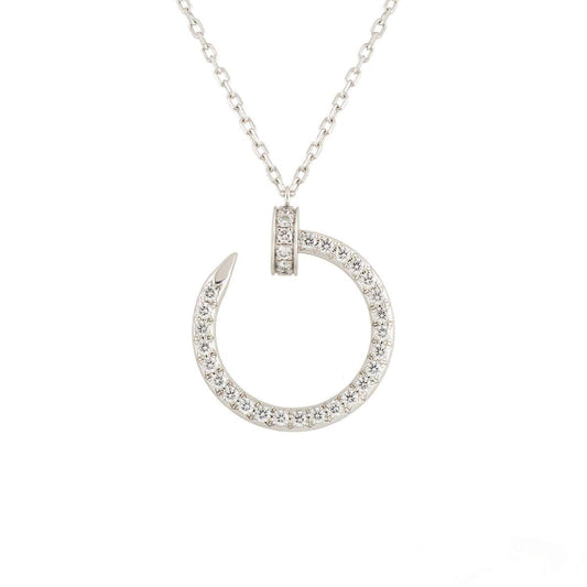[Elowen Jewels]JUSTE NECKLACE SILVER DIAMONDS