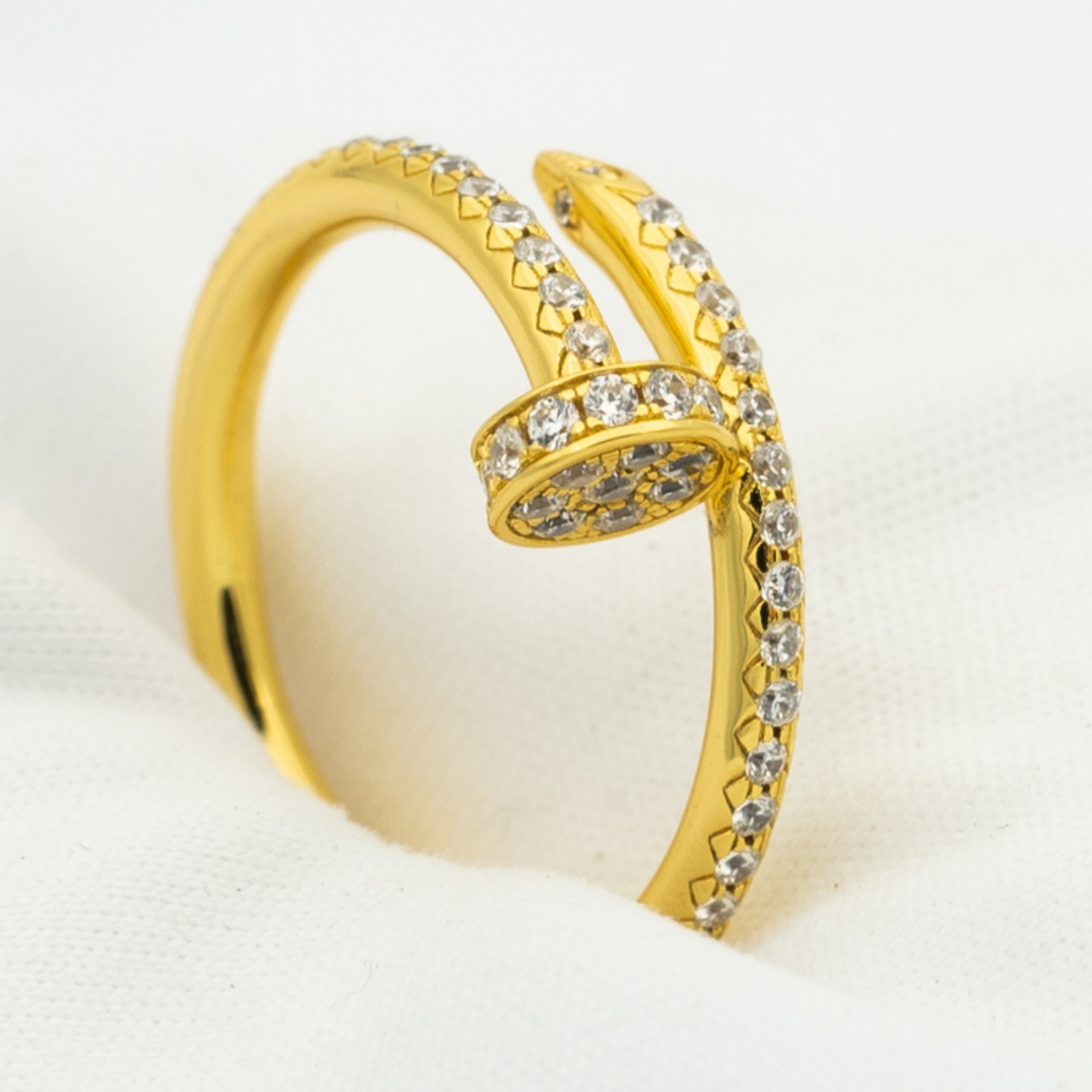 [Elowen Jewels]JUSTE RING 1.8MM GOLD DIAMONDS