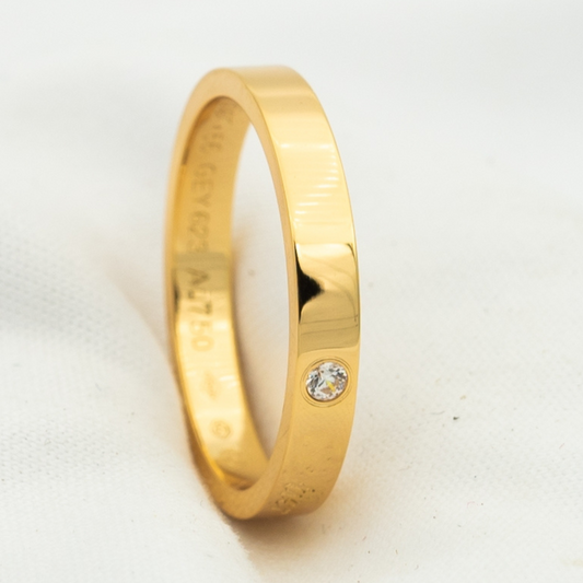 [Elowen Jewels]LOVE RING 4MM 1 DIAMOND