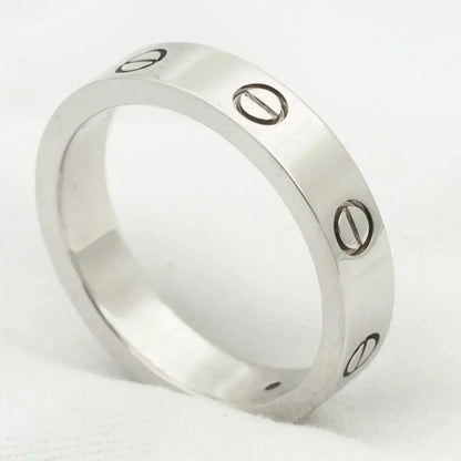 [Elowen Jewels]LOVE RING 4MM 1 DIAMOND SILVER