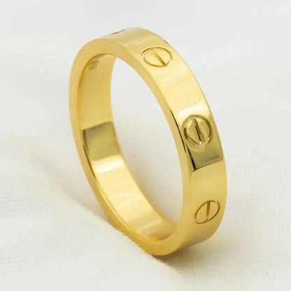 [Elowen Jewels]LOVE RING 4MM 1 DIAMOND GOLD