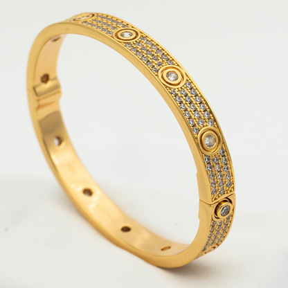 [Elowen Jewels]LOVE BRACELET 6.1MM DIAMOND-PAVED 10 BIG DIAMONDS