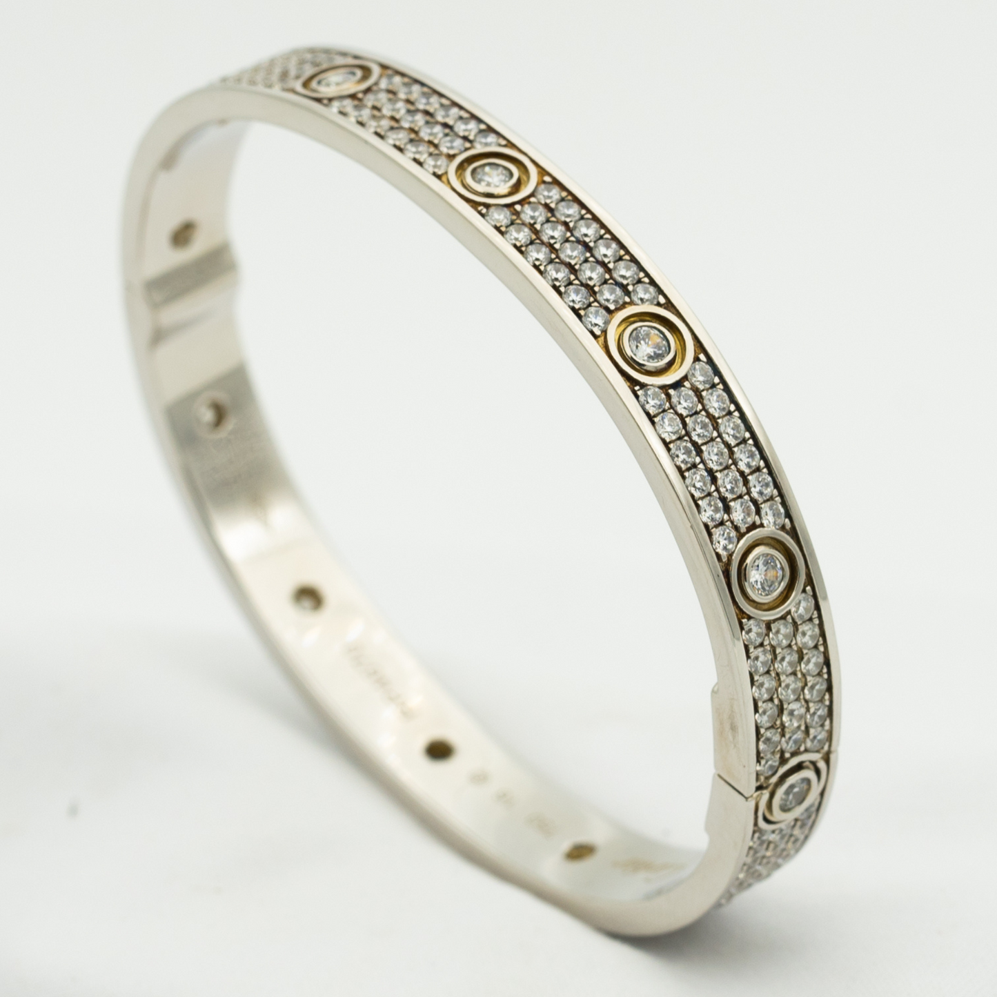 [Elowen Jewels]LOVE BRACELET 6.1MM DIAMOND-PAVED 10 BIG DIAMONDS