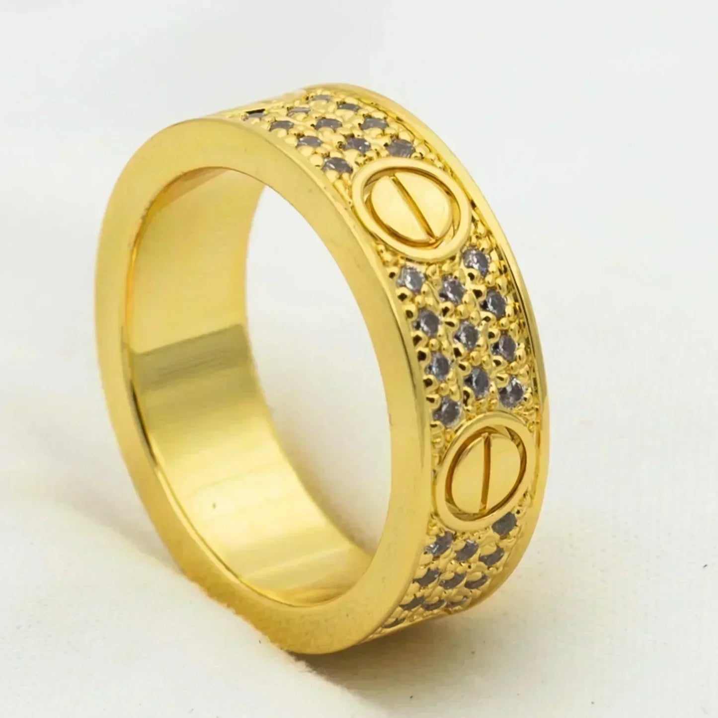 [Elowen Jewels]LOVE RING 5.5MM DIAMONDS PAVED