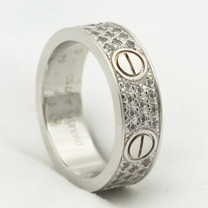 [Elowen Jewels]LOVE RING 5.5MM DIAMONDS PAVED