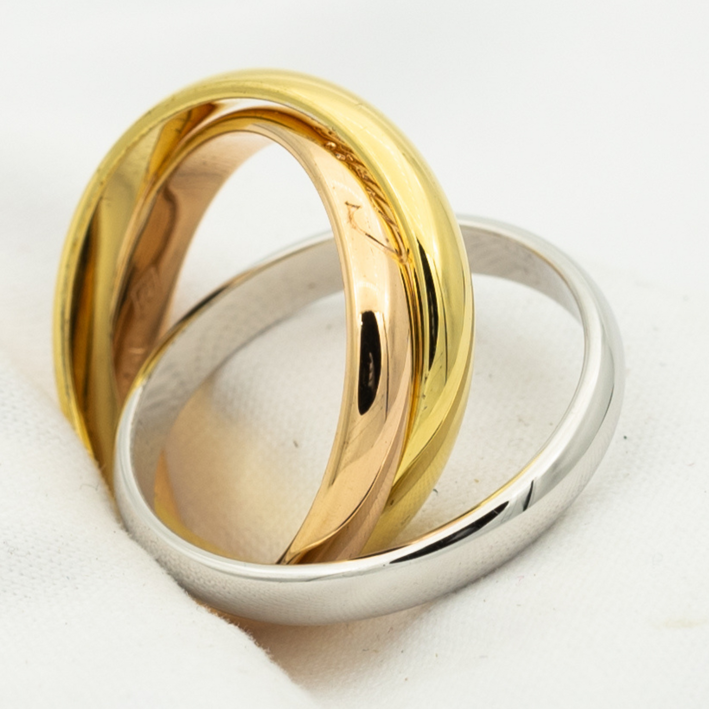 [Elowen Jewels]TRINITY RING GOLD PINK GOLD SILVER