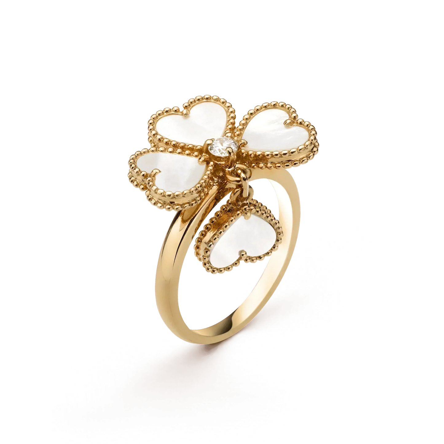 [Elowen Jewels]SWEET CLOVER WHITE MOP RING