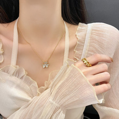 [Elowen Jewels]FLOWER DIAMOND NECKLACE