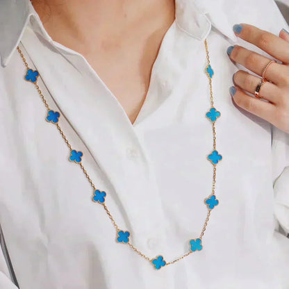 [Elowen Jewels]CLOVER 20 MOTIFS TURQUOISE GOLD