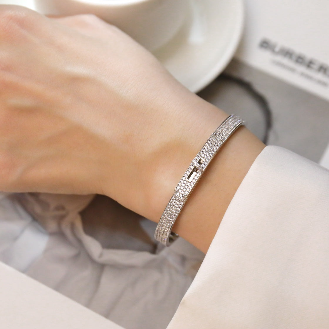 [Elowen Jewels]KELLY BRACELET DIAMOND PAVED