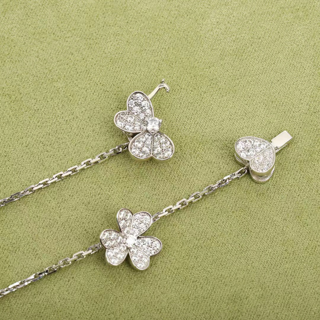 [Elowen Jewels]FRIVOLE SILVER 9 FLOWERS NECKLACE