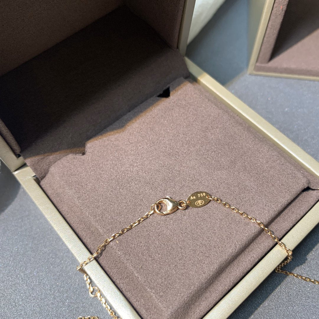 [Elowen Jewels]JEUX DE PINK GOLD DIAMOND NECKLACE