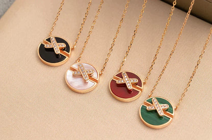 [Elowen Jewels]JEUX DE ROSE GOLD DIAMOND NECKLACE