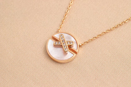 [Elowen Jewels]JEUX DE ROSE GOLD DIAMOND NECKLACE