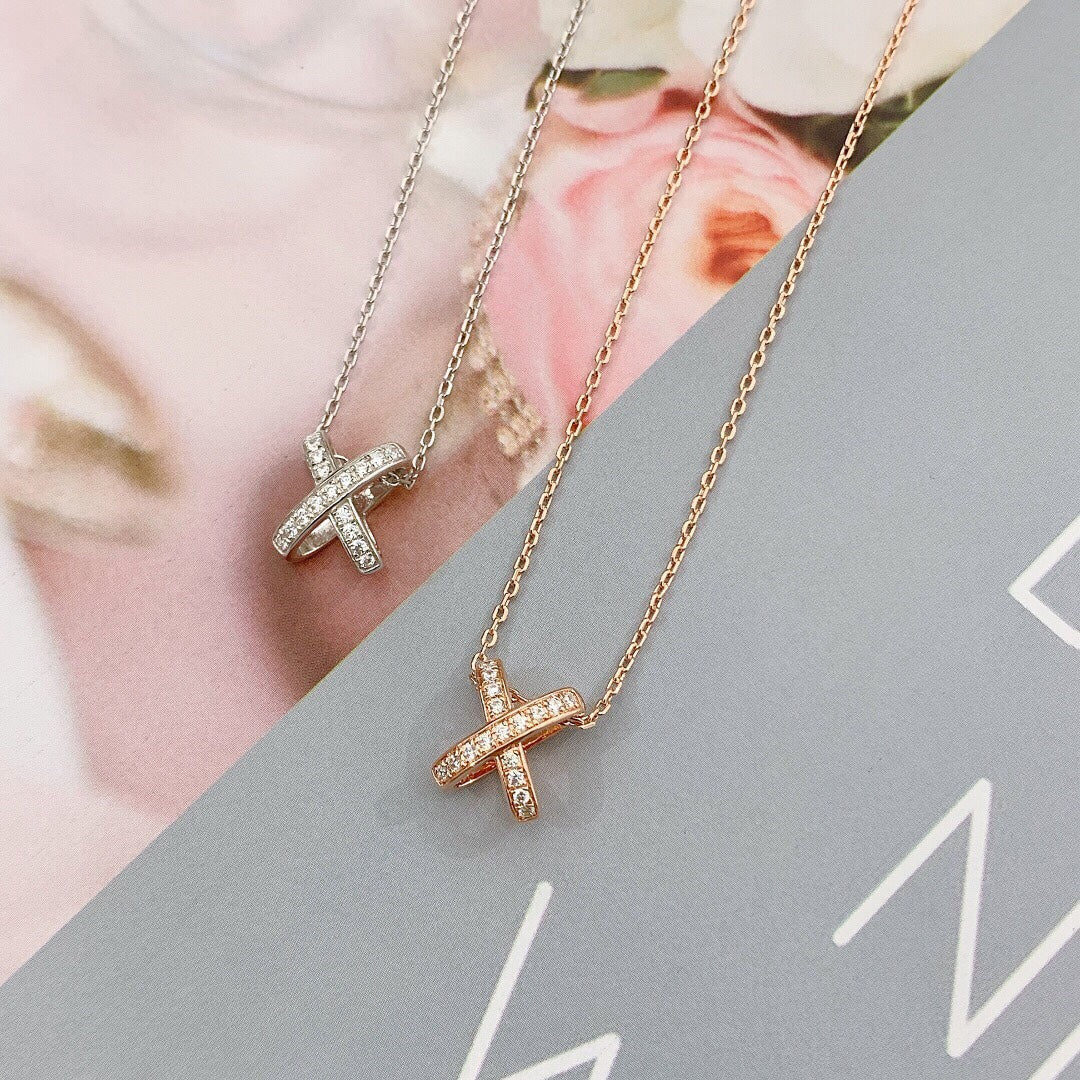 [Elowen Jewels]JEUX DE DIAMOND NECKLACE
