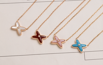 [Elowen Jewels]JEUX DE NECKLACE 1 DIAMOND