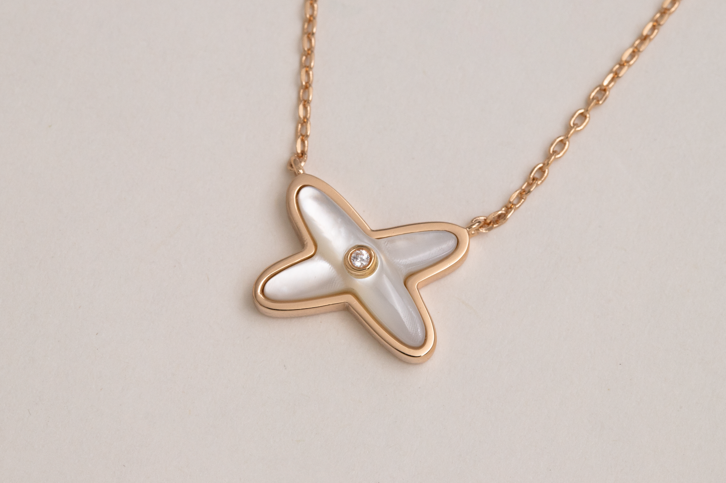 [Elowen Jewels]JEUX DE NECKLACE 1 DIAMOND