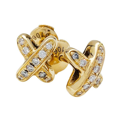 [Elowen Jewels]JEUX DE GOLD DIAMOND EARRINGS