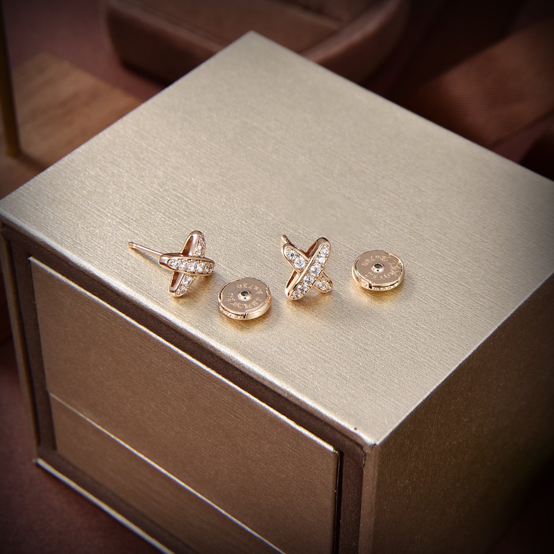 [Elowen Jewels]JEUX DE GOLD DIAMOND EARRINGS