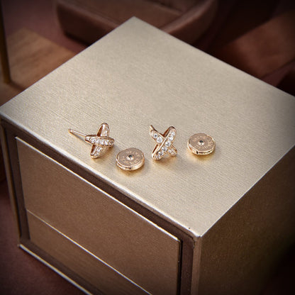 [Elowen Jewels]JEUX DE GOLD DIAMOND EARRINGS