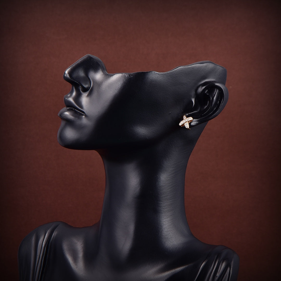 [Elowen Jewels]JEUX DE GOLD DIAMOND EARRINGS