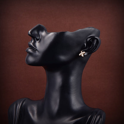 [Elowen Jewels]JEUX DE GOLD DIAMOND EARRINGS