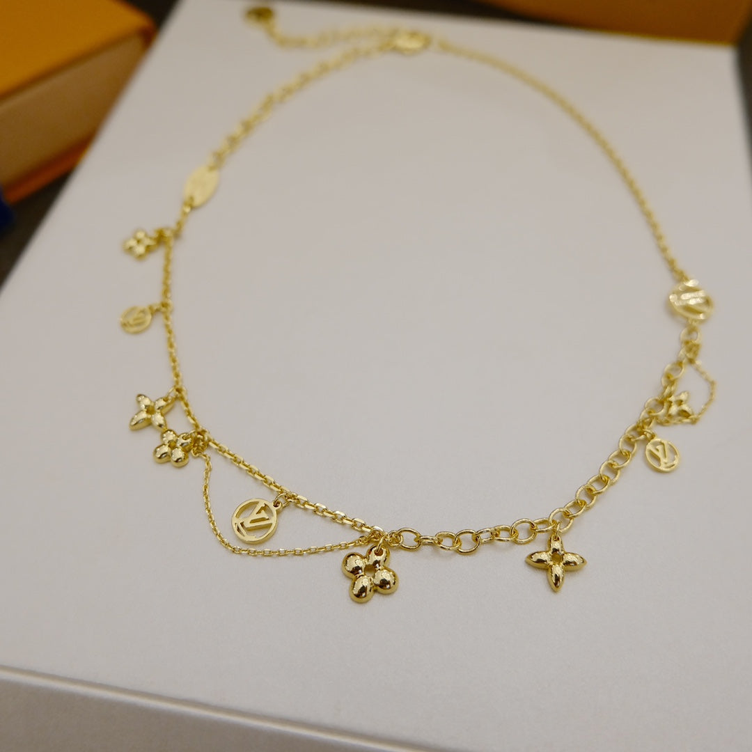 [Elowen Jewels]BLOOMING SUPPLE NECKLACE BRASS