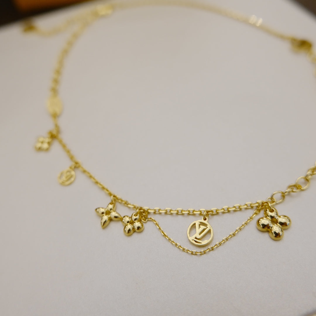 [Elowen Jewels]BLOOMING SUPPLE NECKLACE BRASS